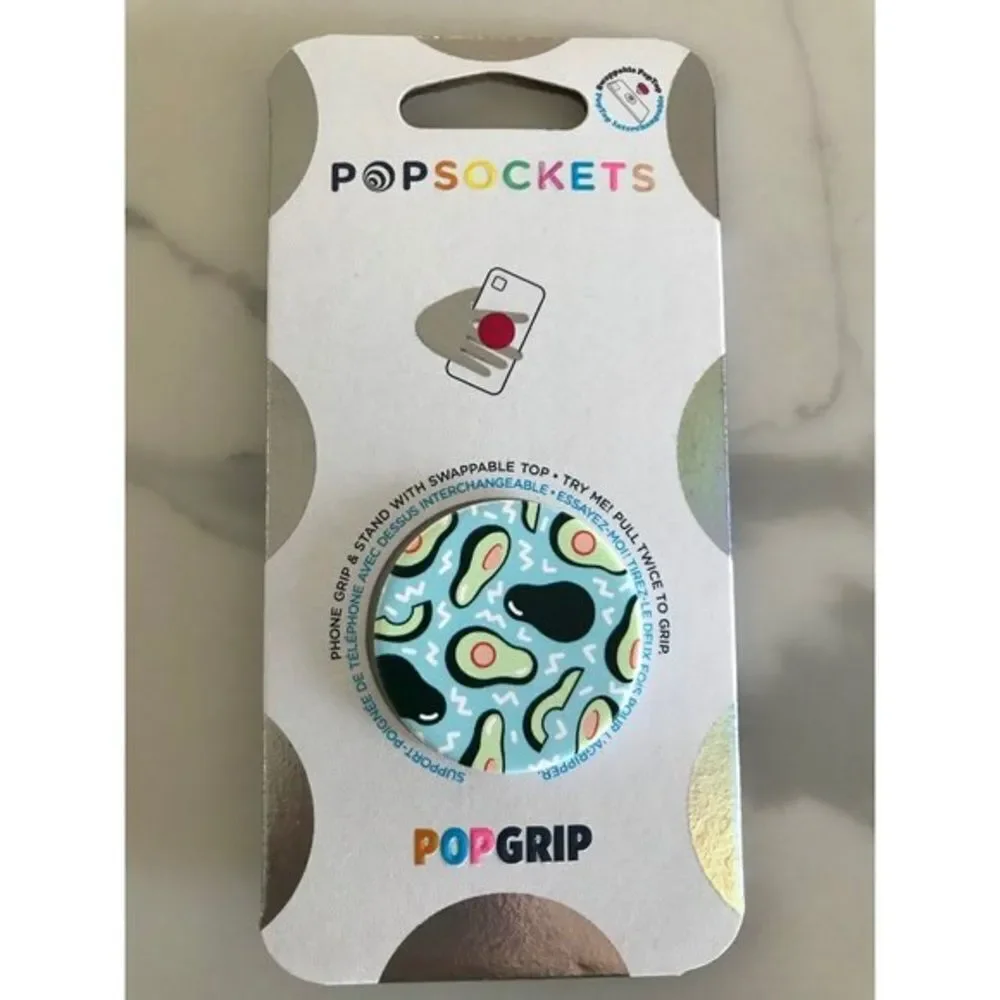 NWT Popsockets Popgrip Green White Avocados Party Fiesta New in Package